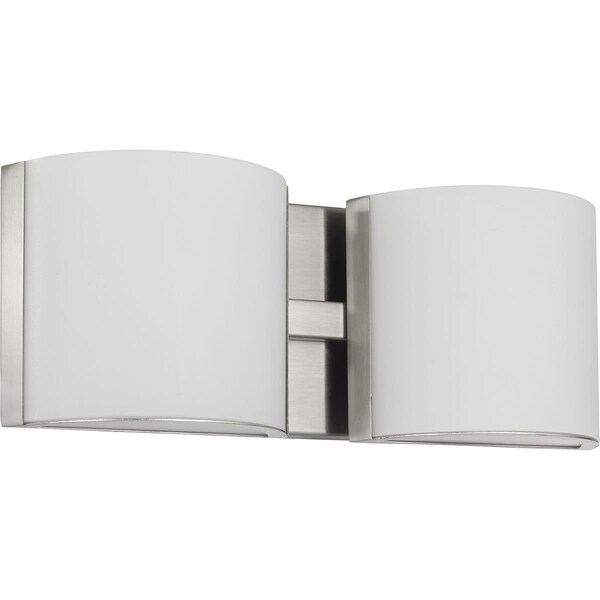 Progress Lighting Arch LED Collection Brushed Nickel Two-Light LED Bath P300290-009-30 - main